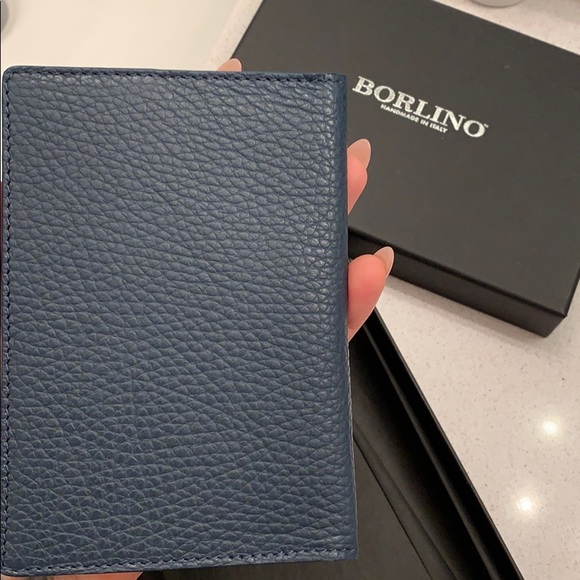 NWOT- Real Leather Borlino passport case - Picture 5 of 5
